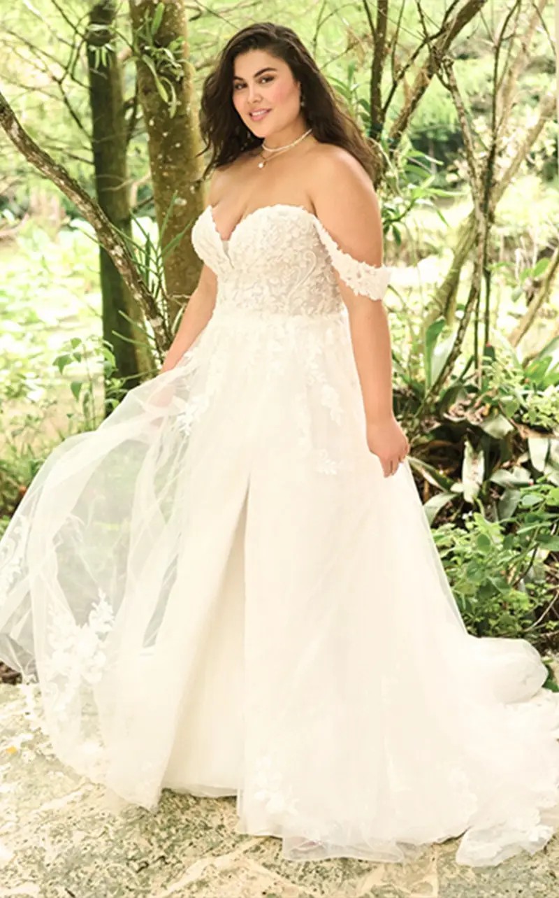 Model wearing a gown by Maggie Sottero