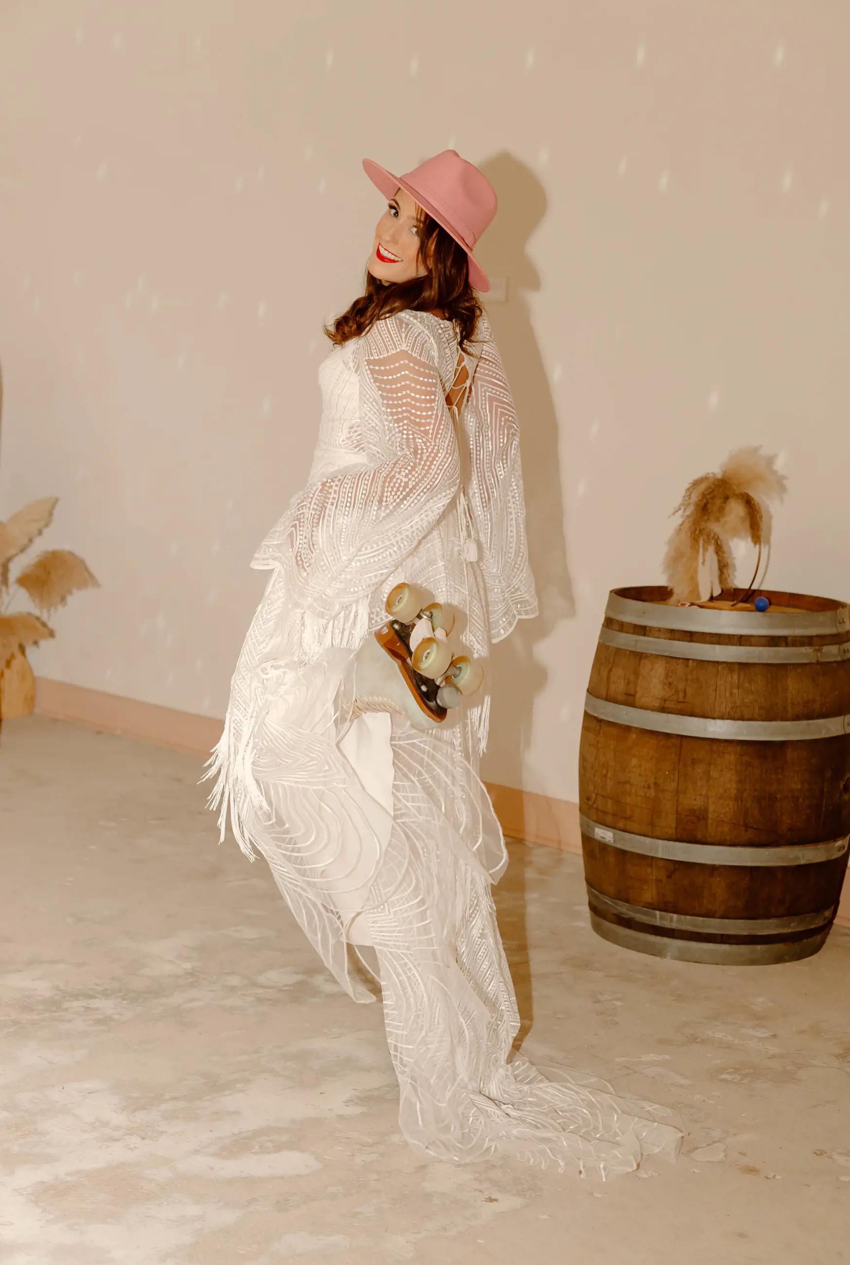Retro Bride With Roller Skates | The Groves Creative Haus