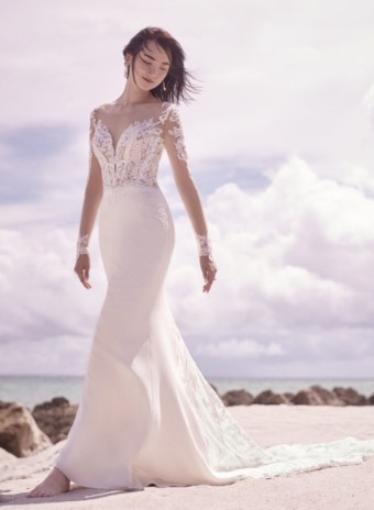 Style #Cambridge Dawn-21SW340 #1 default Ivory with Soft Nude Accent (gown with Nude Illusion) thumbnail