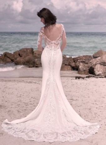 Style #Cambridge Dawn-21SW340 #3 Ivory with Soft Nude Accent (gown with Nude Illusion) thumbnail