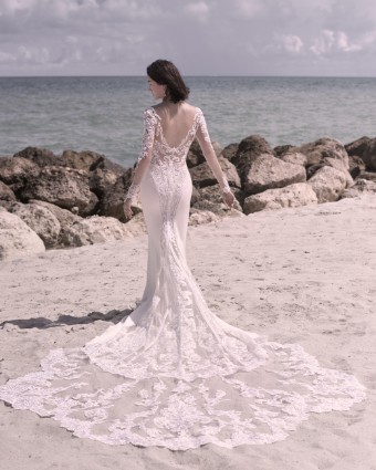 Style #Cambridge Dawn-21SW340 #4 Ivory with Soft Nude Accent (gown with Nude Illusion) thumbnail