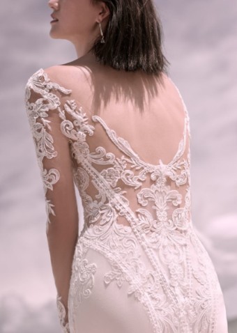 Style #Cambridge Dawn-21SW340 #5 Ivory with Soft Nude Accent (gown with Nude Illusion) thumbnail