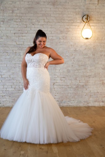 Here & Now Style #7544 #5 Ivory/Almond (ZN11 - W/No Beading or Sequin Glitter Net Tulle) thumbnail