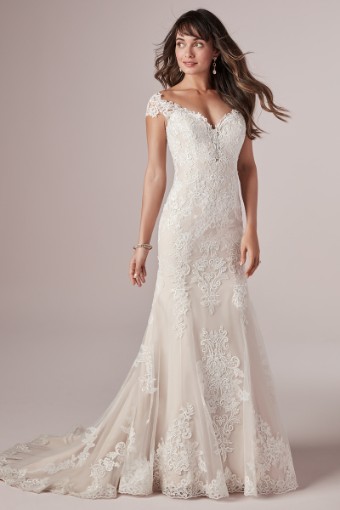 Here & Now Style #Daphne #3 Ivory over Blush (gown with Nude Illusion) thumbnail