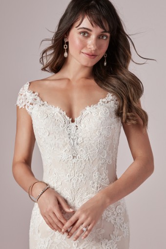 Here & Now Style #Daphne #5 Ivory over Blush (gown with Nude Illusion) thumbnail
