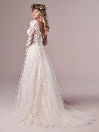 Here & Now Style #Iris #1 default Ivory (gown with Ivory Illusion) thumbnail