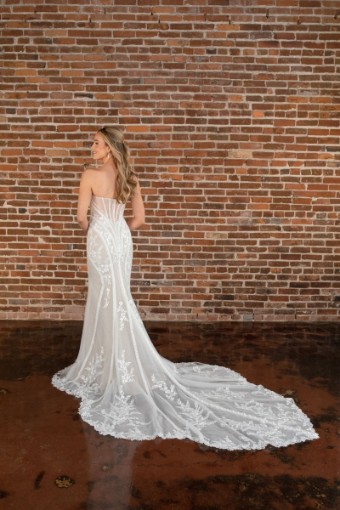 Here & Now Style #D3838 #1 (IV-LT) IVORY LACE AND TULLE OVER LATTE GOWN (IV-IV) Ivory Lace and Tulle over Ivory Gown thumbnail