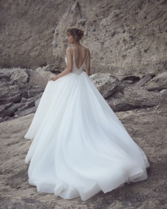 Here & Now Style #Bannock -  23SK098A02 #2 Ivory/Silver Accent (gown w/Natural Illusion) thumbnail