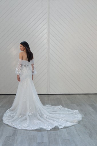 Here & Now Style #LE1197 #1 Ivory/Ivory/Ivory (CR11 - W/Beading & W/Ivory Belt) thumbnail