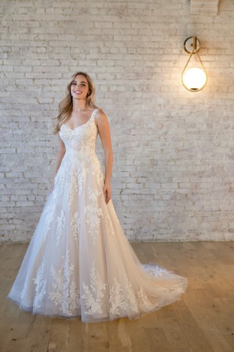 Here & Now Style #7546 #0 default IV/IV (ZN13 - W/Short Sleeves & W/No Beading OR Sequin Glitter Tulle) thumbnail