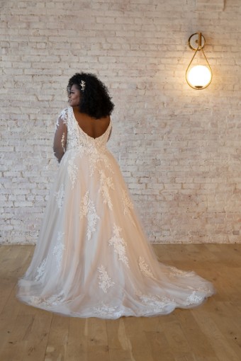 Here & Now Style #7546 #5 default IV/IV (ZN13 - W/Short Sleeves & W/No Beading OR Sequin Glitter Tulle) thumbnail