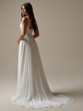 Rebecca Ingram Style #CORY (25RS313B01 - Slit, Lined bodice) #4 default All Ivory (gown with Ivory Illusion) thumbnail