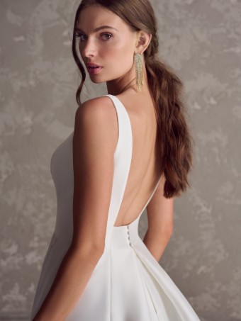 Here & Now Style #MIRANDA (24MW258A01) #1 Diamond White (gown with Natural Illusion) thumbnail