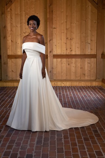Here & Now Style #D3631 (Dress,Shawl & Bow) #1 (IVR) Ivory thumbnail