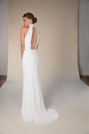 Here & Now Style #RHODES #1 (IV-PL) Ivory Gown w Porcelain Tulle Illusion thumbnail