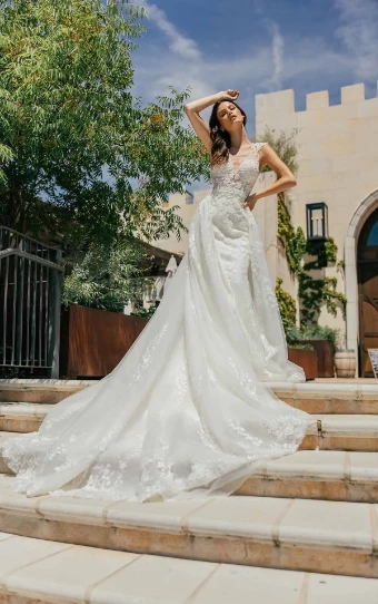 Here & Now Style #1463 (Dress & Overskirt) #0 default IV/Rum/PORC (PA1232ZZ11) thumbnail