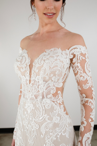 Here & Now Style #2509619 #2 default (IVIV-PL) Ivory Lace & Tulle over Ivory Gown w Porcelain Tulle Illusion thumbnail