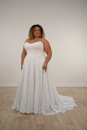 Here & Now Style #7971 #3 (IV-IV) Ivory Lace Tulle and Regal Organza over Ivory Gown thumbnail