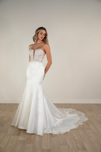 Here & Now Style #7935 #0 default (IV-PL) Ivory Gown w Porcelain Tulle Illusion thumbnail