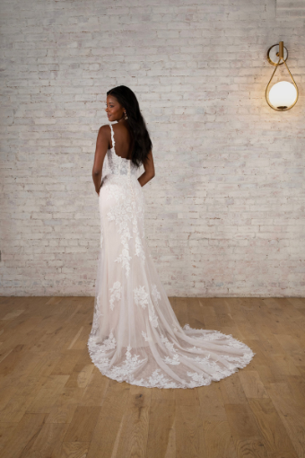 Here & Now Style #7762 (Bodice Unlined) #1 (IV-IVR) Ivory Lace and Tulle over Ivory Gown thumbnail