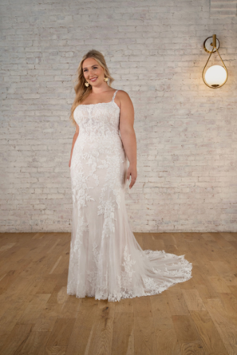 Here & Now Style #7762 (Bodice Unlined) #3 (IV-IVR) Ivory Lace and Tulle over Ivory Gown thumbnail
