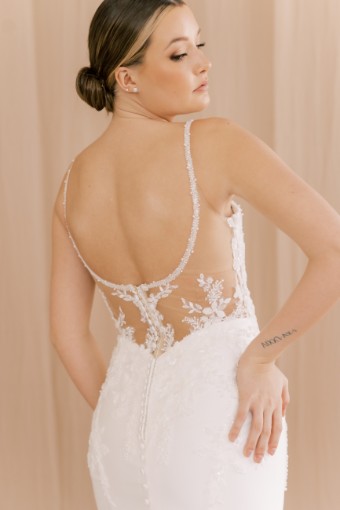 Here & Now Style #Parker - PA1305 #3 default (IV-PL) Ivory Gown w Porcelain Tulle Illusion thumbnail