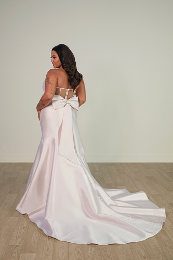 Here & Now Style #SY8159 #4 default (PI-PL) Pure Ivory Gown w Porcelain Tulle Illusion thumbnail