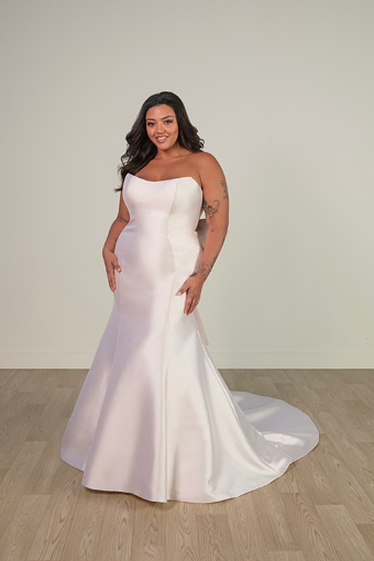 Here & Now Style #SY8159 #3 (PI-PL) Pure Ivory Gown w Porcelain Tulle Illusion thumbnail