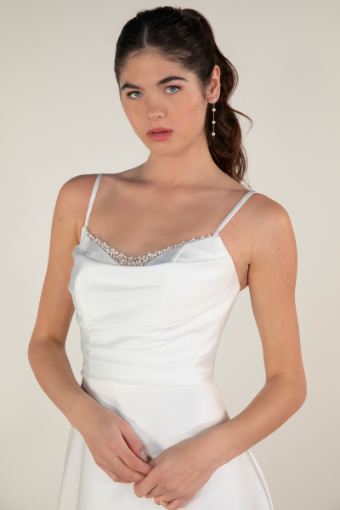 Here & Now Style #7915 #2 (IV-PL) Ivory Gown w Porcelain Tulle Illusion thumbnail