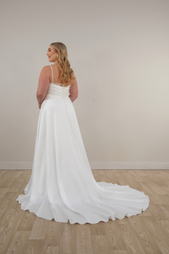 Here & Now Style #7915 #4 default (IV-PL) Ivory Gown w Porcelain Tulle Illusion thumbnail