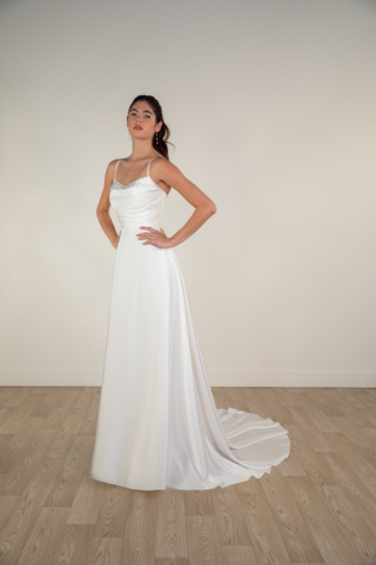 Here & Now Style #7915 #0 default (IV-PL) Ivory Gown w Porcelain Tulle Illusion thumbnail