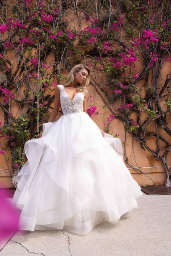 Here & Now Style #Arwen AM-BG101093 *custom - gown with modesty panel* #0 default Ivory/Ivory thumbnail