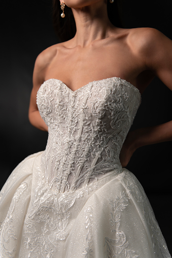 Here & Now Style #ML1903 (Bodice Unlined, Zip-Up) #2 (IVR) Ivory thumbnail