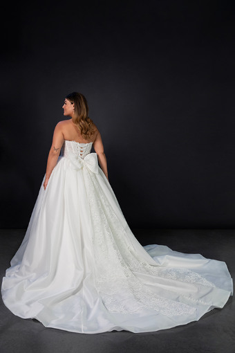 Here & Now Style #1848 (Bodice Unlined, Tie-Up Back, & Bow) #3 default (IVR) Ivory thumbnail