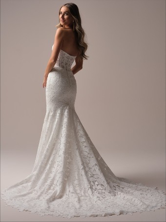 Here & Now Style #DAKOTA (25MB849A01 - Unlined bodice) #1 default All Ivory (gown with Ivory Illusion) thumbnail