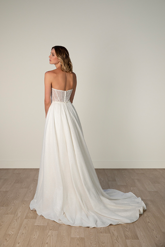 Here & Now Style #8009 - Dress and Overskirt #1 (IV-IV) Ivory Lace and Tulle over Ivory Gown thumbnail