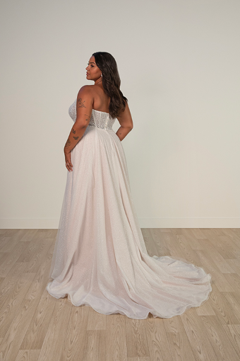 Here & Now Style #8009 - Dress and Overskirt #4 (IV-IV) Ivory Lace and Tulle over Ivory Gown thumbnail
