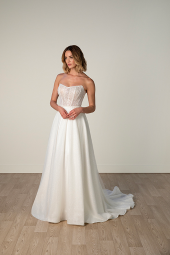 Here & Now Style #8009 - Dress and Overskirt #0 default (IV-IV) Ivory Lace and Tulle over Ivory Gown thumbnail