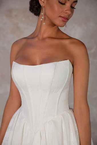 Here & Now Style #D4158 (Tie-Up) #2 (IVQ) IVORY JACQUARD thumbnail
