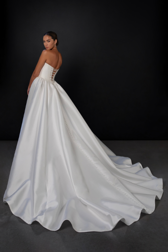 Here & Now Style #ML1962 (Front Split & Tie-Up Back) #1 (SK-IV) Silk Ivory thumbnail