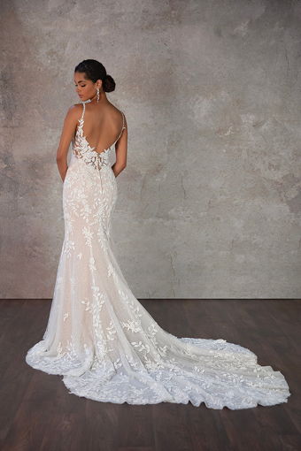 Here & Now Style #D4223 #1 (IVIV-PL) Ivory Lace & Tulle over Ivory Gown w Porcelain Tulle Illusion thumbnail