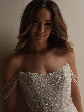 Here & Now Style #CONSTANCE (25SS348A01) #4 default Ivory/Silver Accent over Soft Nude (gown with Natural Illusion) thumbnail