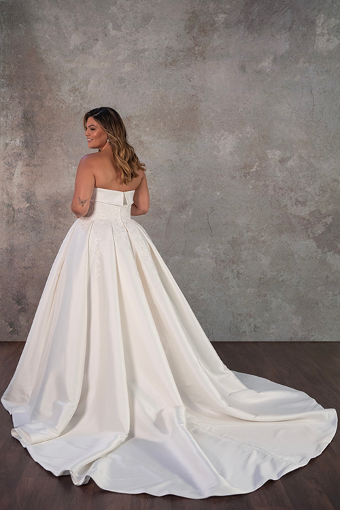 Here & Now Style #D4217 (Clear Beading & Ivory Lace) #4 (IV-IV) IVORY LACE ON IVORY GOWN thumbnail