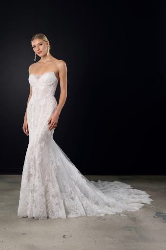 Here & Now Style #1752 (Bodice Unlined & Sleeves) #2 (IV-IVR) Ivory Lace and Tulle over Ivory Gown thumbnail