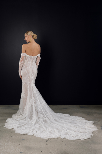 Here & Now Style #1752 (Bodice Unlined & Sleeves) #1 (IV-IVR) Ivory Lace and Tulle over Ivory Gown thumbnail