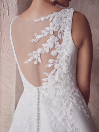 Style #PAXTON -22MS954A01 #2 All Ivory (gown with Ivory Illusion) thumbnail